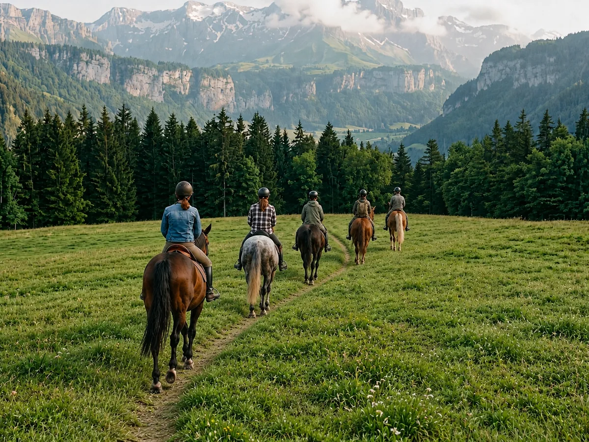 Balade à cheval en Isère, autour de Claix